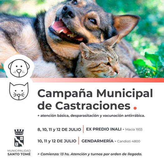 La Campaña Municipal de Castraciones sigue atendiendo en distintos puntos de la ciudad