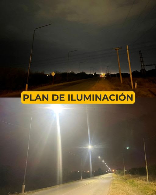 Plan de Iluminación: culminaron los trabajos en el Acceso Norte