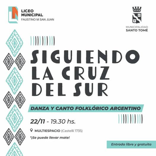 El Liceo Municipal invita a la presentación “Siguiendo la Cruz del Sur”